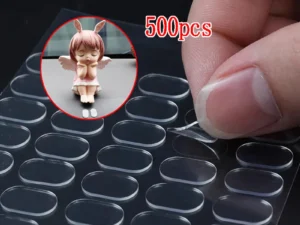 Double Sided Gel Glue Pad Adhesive Dots Fastener Strong Oval Self Adhesive Tape DIY Action Figures Carpet Poster Fixing Tape Pad