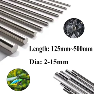 304 Stainless2MM 3MM 4MM 5MM 6MM 8MM 10MMSteel Rod 125mm 200mm 250mm 330mm 500mmLength Solid Round Rod Bars for DIY