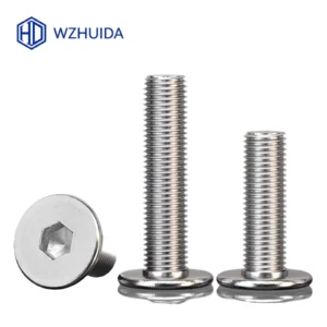 M1.6 M2 M2.5 M3 M4 M5 M6 M8 Hex Hexagon Socket Ultra Thin Flat Wafer Allen Head Screw Bolt A2-70 304 Stainless Steel