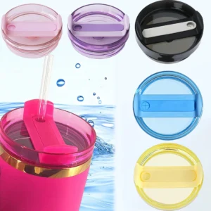 40 OZ Tumbler Lids for Stanley Cup, Replacement Lids Fit for Stanley Adventure Quencher,Spill Proof Splash Resistant Tumbler Lid