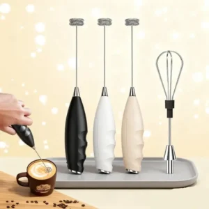 Wireless Electric Milk Frother Battery-Powered Handheld Foamer Coffee Cream Soup Peanut Butter Egg Whisking Baking Accessories