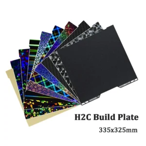335x325mm H2C Build Plate for Bambu Lab A2L Resistant to high temperatures Easy installation Durable wear-resistant PEI PET PEO