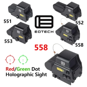 Eotech 551 552 553 558 Holographic Sight Red Green Dot Sight Hunting Reflex Riflescopes Airsoft Scope Collimator 20mm Rail
