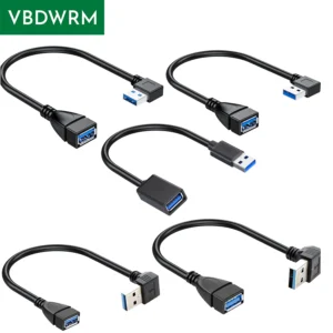 Short USB 3.0 Extension Cable USB 3.0 Male to female Cord Extension Extender USB 3.0 port protector USB 3.0 Port saver