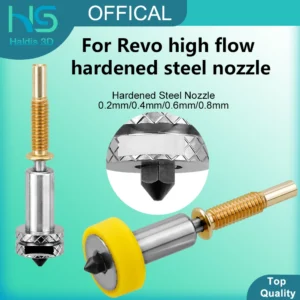 Upgraded High Flow Nozzles For REVO Hotend Nozzle 0.2 0.4 0.6 0.8mm Hardened Steel Material 3D Printer Part Detachable
