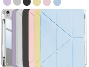 case For iPad 5 6 7 8 9 10 11 Air 11 13 inch /Mini 6th 7th gen /Pro 11 12.9 (3rd/4th/5th/6th gen), 3+Y Fold Crystal Clear Case