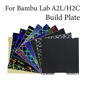 For Bambu Lab H2C A2L Bed Build Plate Bambulab Smooth Textured 335x325 Hiqh Quality For Bambu Lab H2C Accessories Spare Parts