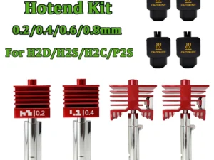 H2D H2S Hotend High Quality For Bambu Lab P2S H2D H2S H2C Nozzle 0.2/0.4/0.6/0.8mm Hotend Kit hardened steel Nozzle A1/A1mini