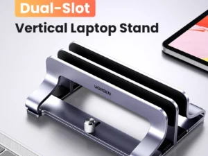 UGREEN Vertical Laptop Stand Holder Foldable Aluminum Notebook Stand Laptop Tablet Stand Support For Macbook Air Pro PC 17 inch