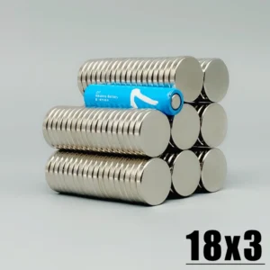 100-300pcs 18x3mm Magnet Strong Magnet Round Shape Garage Tool Craft Diy Fridge Magnets, Office Magnets 18*3 Accessory