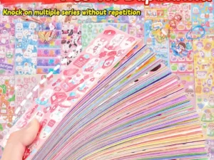 20-1000 PCS Cute Stickers Kawaii Cartoon Laser Sticker No repeat for Diary Kid DIY School Students Decoration Stationery
