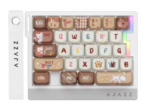 AK029 Wired Gaming Keyboard, 20 RGB Modes, 29 Keys, Hot-Swappable, Aluminum Panel
