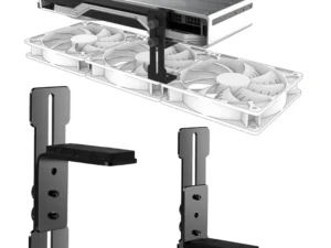 Chassis 12cm Fan Position Stainless Steel Computer Graphics Card Holder Prevent Sagging GPU Support Brace for RTX 4090 4080 4070