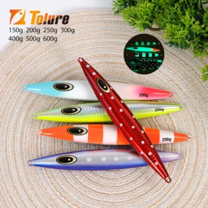 TOLU Fast Sinking Metal Jig 2025 Model for Saltwater Deep Sea Fishing Lure Sizes 150g-600g Trolling Tackle Fishing Baits