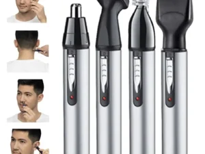 Kemei 6650 4in1 Rechargeable Nose Ear Hair Trimmer Men Grooming Kit Electric Eyebrow Beard Trimmer Micro Nose And Ears Trimmer