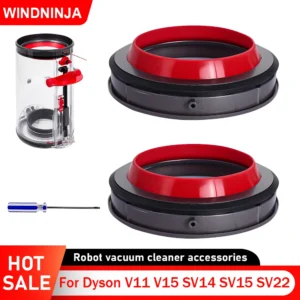 Dust Bin Top Fixed Sealing Ring For Dyson V11 V15 SV14 SV15 SV22 Vacuum Accessories Dust Collection Cup Repair Top Sealing Ring