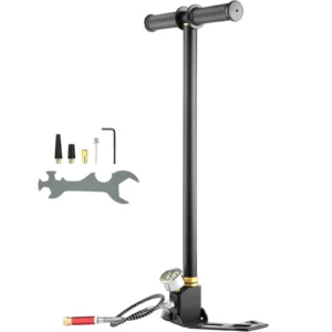 SucceBuy 3 Stage PCP Pump + Pressure Gauge 4500PSI Tire Kayak Ball Inflatable Air Gun Filling Stirrup High Pressure Hand Pump