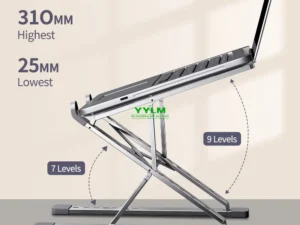 YYLM N8 Laptop Stand Aluminum for Macbook Adjustable Portable More Stabe Laptop Stand Cooling Stand Foldable Notebook Holder