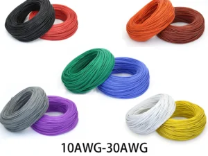 Heat Resistant Flexible Silicone Wire 1m 5m 10 12 14 16 18 20 22 24 26 228 30 AWG Stranded Cable Electrical Tinned Copper Wires