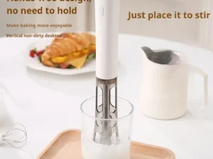 Milk Frother Machine Wireless Electric Mixer, Hands - Free 2 - in - 1 Whisk, 3 - Speed Rechargeable for Baking/Coffee Frothing