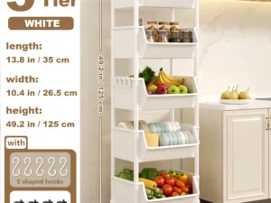 Trolley Bookshelf Kitchen Storage Rack Kitchen Corner Narrow Slit Storage Cabinet Bathroom Living Room Home Organizer