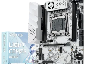 MACHINIST X99 U9 Motherboard Support TPM2.0 LGA 2011-3 Xeon E5 cpu DDR4 RAM C612 chip with 3*NVME M.2 slot SATA3.0 White armor