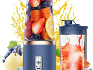 Personal Blender for Shakes and Smoothies Portable Fruit Juicer USB Rechargeable(Blue)