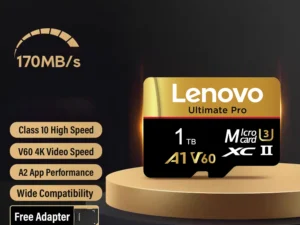 Lenovo 512GB SD Cards Micro SD Memory Card 128GB V60 U3 TF Flash Cards 64GB TF Card For Phone DJI Drone Nintendo Switch