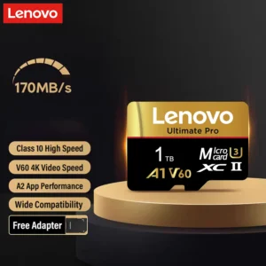 Lenovo 512GB SD Cards Micro SD Memory Card 128GB V60 U3 TF Flash Cards 64GB TF Card For Phone DJI Drone Nintendo Switch
