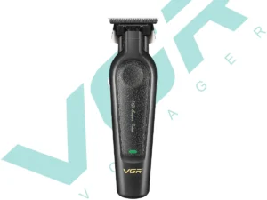 VGR V-995 electric hair clipper, metal leather body, men's hair clipper, household oil head carving, electric pusher, LED digita
