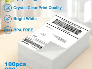 4"x6" Inch Shipping Labels 100x150mm Self-adhesive Folded Thermal Label Paper For Shipping Label Printer For Express Waybill