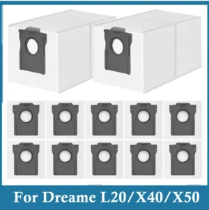 Dust Bags For Dreame L20/X40/X50 Ultra Complete, L10s/L10/L40s/L10s Pro/L40/L50 Ultra, for Mova E30 Ultra/P50 Pro Ultra Parts