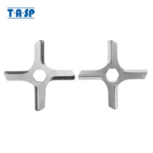 TASP Meat Grinder Knife Mincer Blade with Hexagon Hole For Moulinex 574 ME20513E HV3 KRUPS F402 Daewoo International DI 1925 2pc