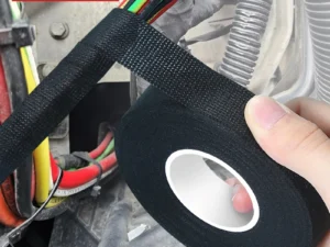 iLMH High Temperature Wire Harness Cloth Tape Automotive Cable Loom Heatproof Fabric Adhesive Tape, Engine Electrical Insulation