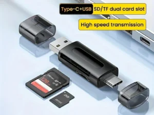 4-in-1 Multifunction USB TYPE-C Card Reader External Storage Black Stretch for Memory Stick USB 2.0 Mini SD TF Card Reader
