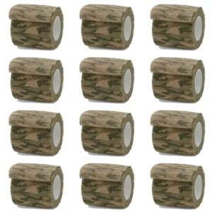 6Pcs Grass Camouflage Sport Self Adhesive Elastic Bandage Wrap Tape Elastoplast For Knee Support Pads Finger Ankle Palm