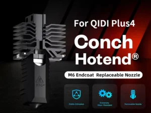 Trianglelab&Phaetus Conch Hotend Perfect Fit for QIDI Plus4 Extremely Wear-Resistant Stable Extrusion Removable EndCoat Nozzle