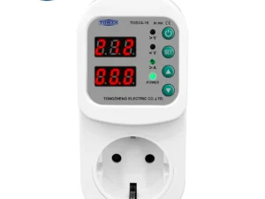 TOMZN Automatic Voltage Current Protector Socket AC 110V 220V Adjustable 16A Power Surge Protector EU Plug Socket TOSVA-16