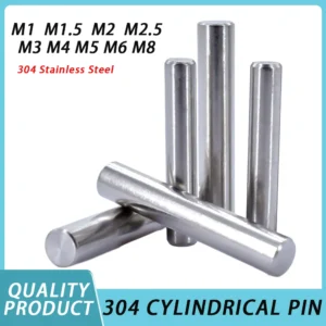 GB119 Cylindrical Locating Dowel Pin M1 M1.5 M2 M2.5 M3 M4 M5 M6 M8 M10 304 Stainless Steel Fixed Shaft Pins Round Solid Rod