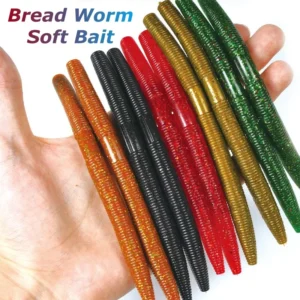 10pcs 20pcs 10cm 14cm Senko Worm Soft Bait Earthworm Salt Scent Infused Realistic Wriggle Elastic Soft Noodle Worm Lure Durable
