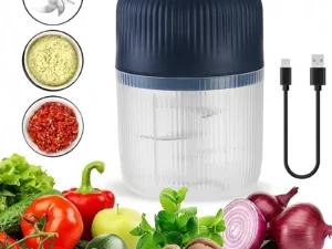 320ml Electric Mini Garlic Chopper USB Chili Pepper Grinder Kitchen Tool for Crushing Garlic Ginger Vegetables Baby Food Gift