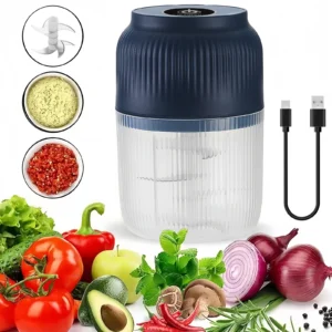 320ml Electric Mini Garlic Chopper USB Chili Pepper Grinder Kitchen Tool for Crushing Garlic Ginger Vegetables Baby Food Gift