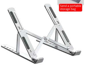 Aluminum Alloy Laptop Holder Stand Adjustable Foldable Portable for Notebook Computer Bracket Lifting Cooling Holder Non-slip