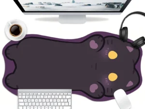Pink Black Tortoiseshell Kawaii Cat Cartoon Cute Animal Kitty XXL Large Mouse Pad Computer Non-slip Keyboard Desk Mat Mousepad