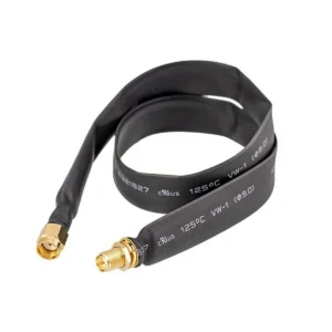 Flat Window/Door Pass Through RF Coaxial Cable Feed Thru RP-SMA Male TO Female Extension for Helium Miner LoRa Antenna