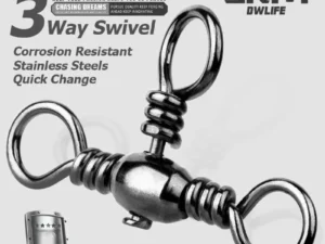 9KM 3 Way Swivels 25~100Pcs Fishing Crossline Swivels Brass for Catfish Surf Rigs Saltwater Freshwater Fishing Barrel Swivel