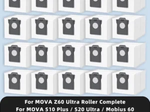 Dust Bag Compatible For MOVA E30 E40 P50s S20 V50 Ultra / P10 P50 Pro Ultra / Mobius 60 / S10 Plus / Z60 Ultra Roller Complete