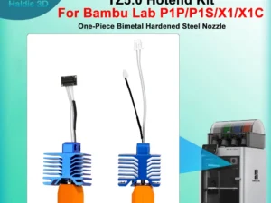 TZ5.0 Hotend Kit For Bambu Lab P1P/P1S One-Piece Bimetal Hardened Steel Nozzle Hot End 0.4mm For Bambulab X1/X1C 3D Printer Part