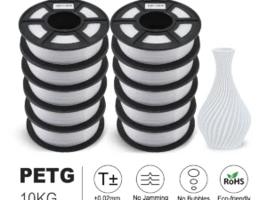 SUNLU PETG Filament 10KG 1.75MM 22LBS No Bubble Odorless Arrange Neatly Good Toughness BIodegradable High Transparency