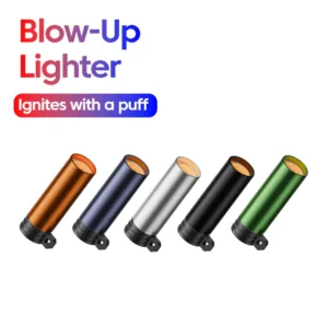 Type-C Mobile Cigarette Lighter Air Blowing Cigarette Lighter Female USB C Outdoor Safety Portable Cigarette Lighting Artifact
